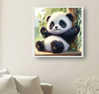 Preview: Diamond Painting Panda Bär